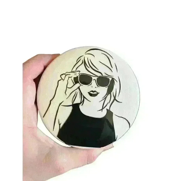 Homemade Taylor Swift Inspired Trinket Box Ceramic Glass with Lid The Eras Tour - Picture 2 of 13